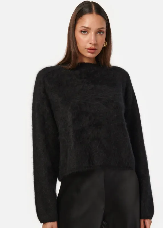 Niall Cashmere Sweater Black sold by Cami NYC
