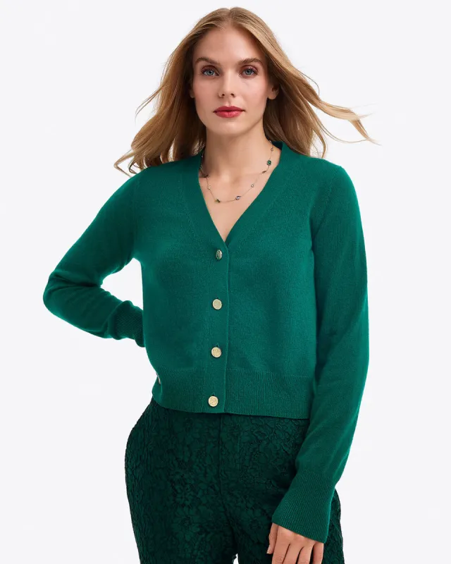 Cashmere V-Neck Cardigan sold by Draper James