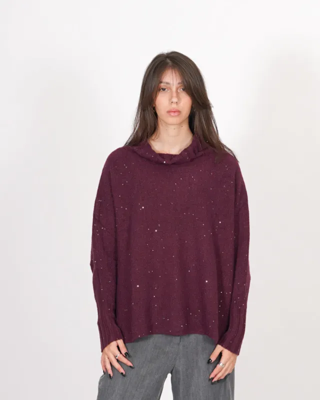 Maglia collo alto con manica a costa - Franz sold by Hope Fashion