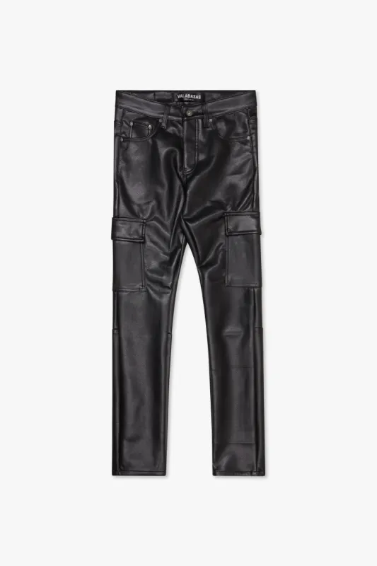 "CITING" BLACK SKINNY VEGAN LEATHER JEAN sold by valabasas