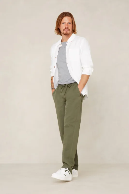 Martin Linen Mix Pants Treetop sold by Ivalo.com