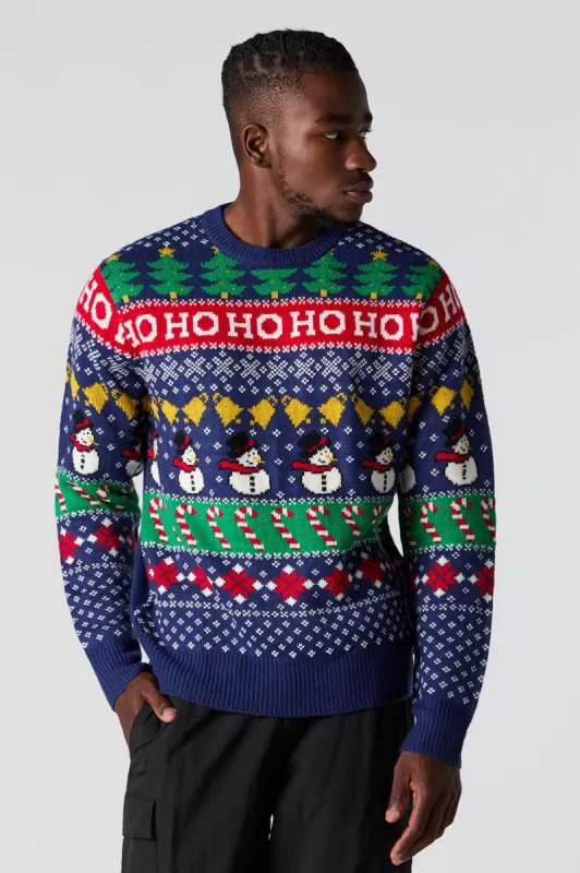 Chandail Hideux Noël en tricot jacquard à imprimé Festive Fairisle sold by Urban Planet