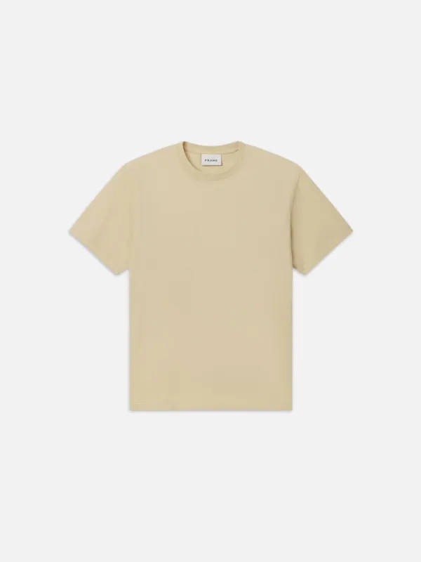 FRAME Logo Tee -- Dusty Yellow sold by Frame Denim