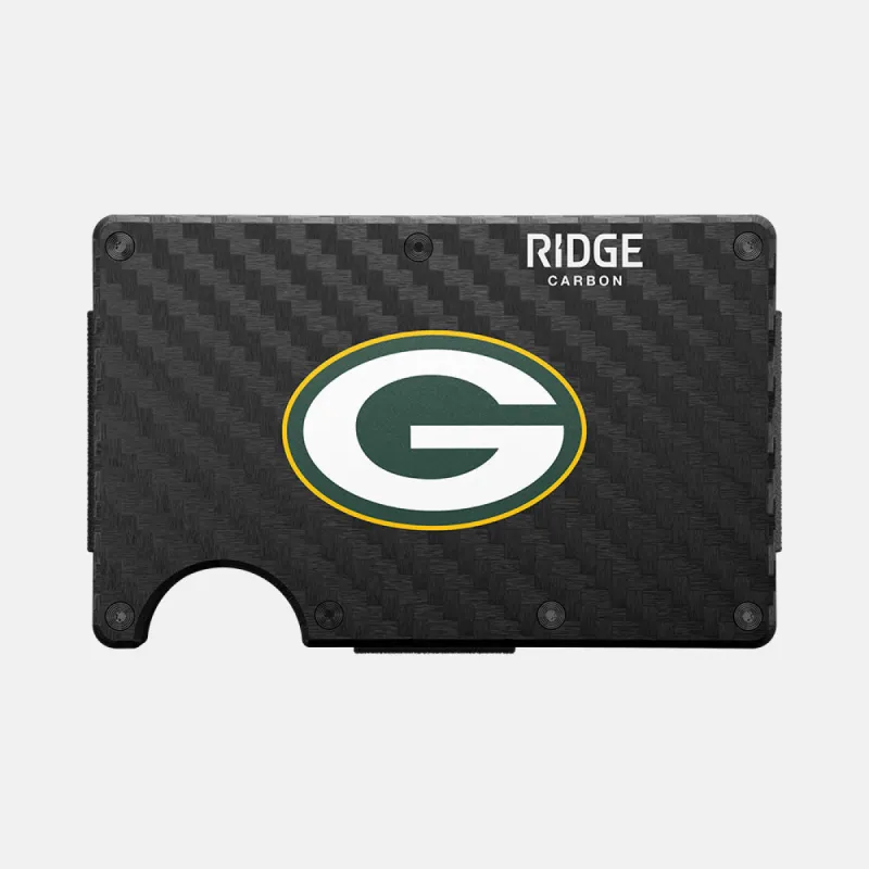 Ridge Wallet - Green Bay Packers - Carbon Fiber 3k sold by The Ridge