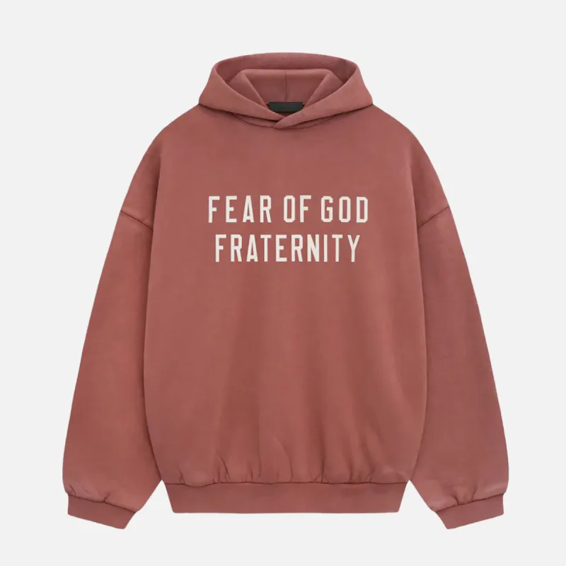 ESSENTIALS HEAVY FLEECE HOODIE - CRIMSON sold by Lapstone & Hammer