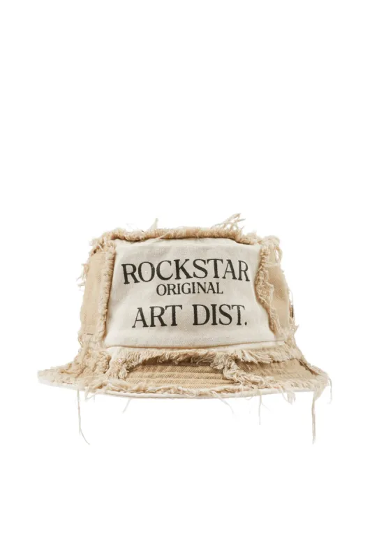 Teamber Beige Patchwork Bucket Hat sold by Rockstar Original
