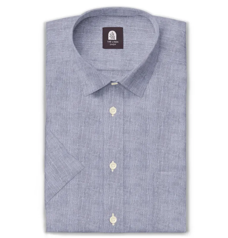 Pure Linen - Short Sleeve - Lavender Mist sold by Airthreads