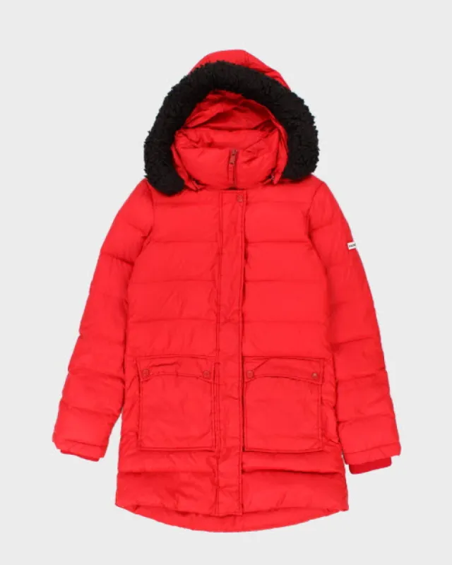 Vintage Women's Hunter Hooded Puffer Jacket - XS sold by Rokit