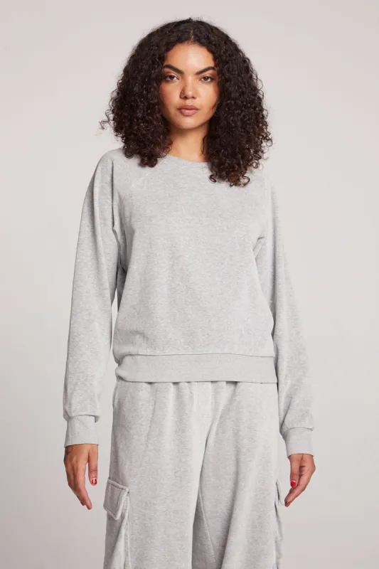 Light Heather Grey Pullover Raglan sold by Chaser