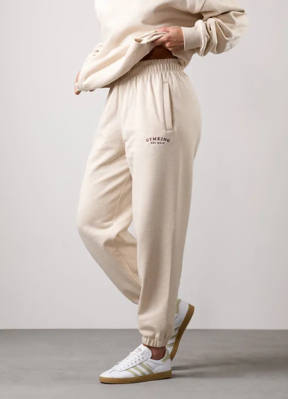 Gym King Compose Relaxed Fit Jogger - Butterscotch Marl sold by The Gym King