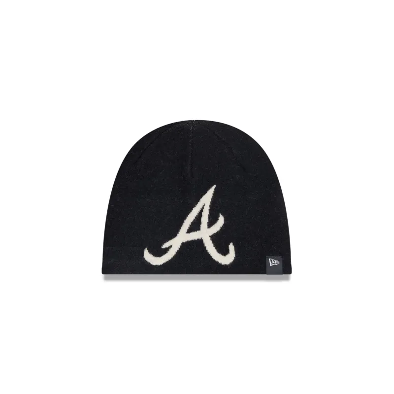 Atlanta Braves Team Mega Logo Knit Beanie sold by New Era