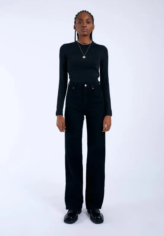 Moxy Straight - Solid Black sold by Dr. Denim