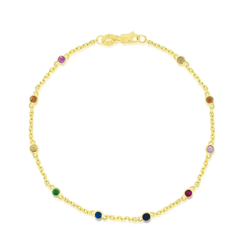 Rainbow Bezel Bracelet sold by Meira T