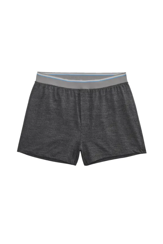 AIRKNITˣ Knit Boxer Charcoal Heather sold by Mack Weldon