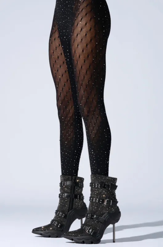 AZALEA WANG EMBELLISHED BOOTIE IN BLACK sold by AKIRA