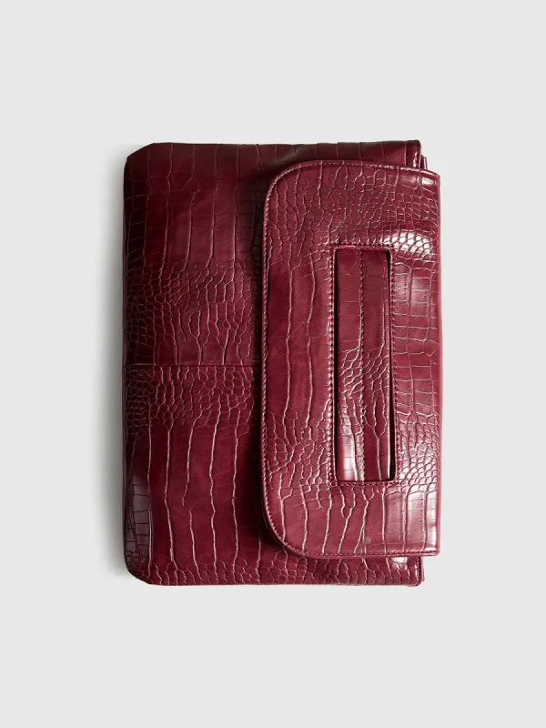 Crocodile Pattern Large Capacity Clutch Briefcase sold by COMMENSE