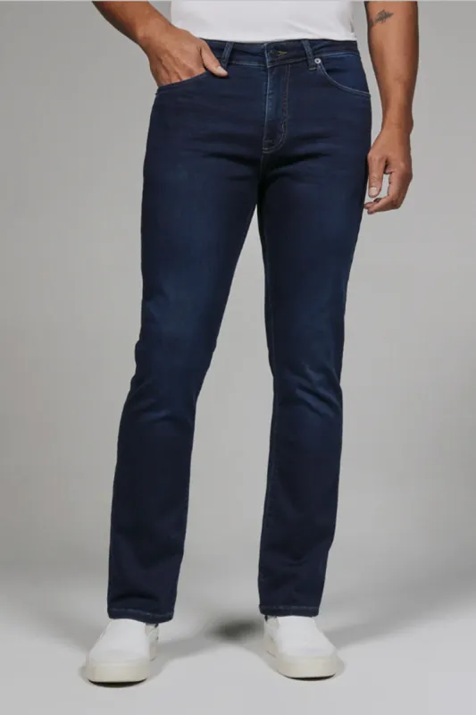 7Diamonds Generation Athletic Fit Denim Jeans for Men in Dark Wash | STP-1294-OCEAN sold by Glik’s
