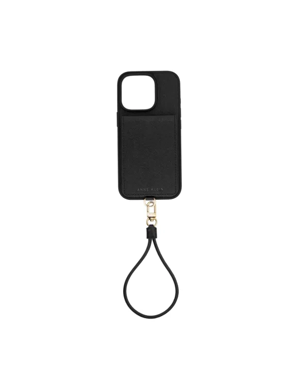 Saffiano Vegan Leather iPhone® 16 Pro Case sold by Anne Klein