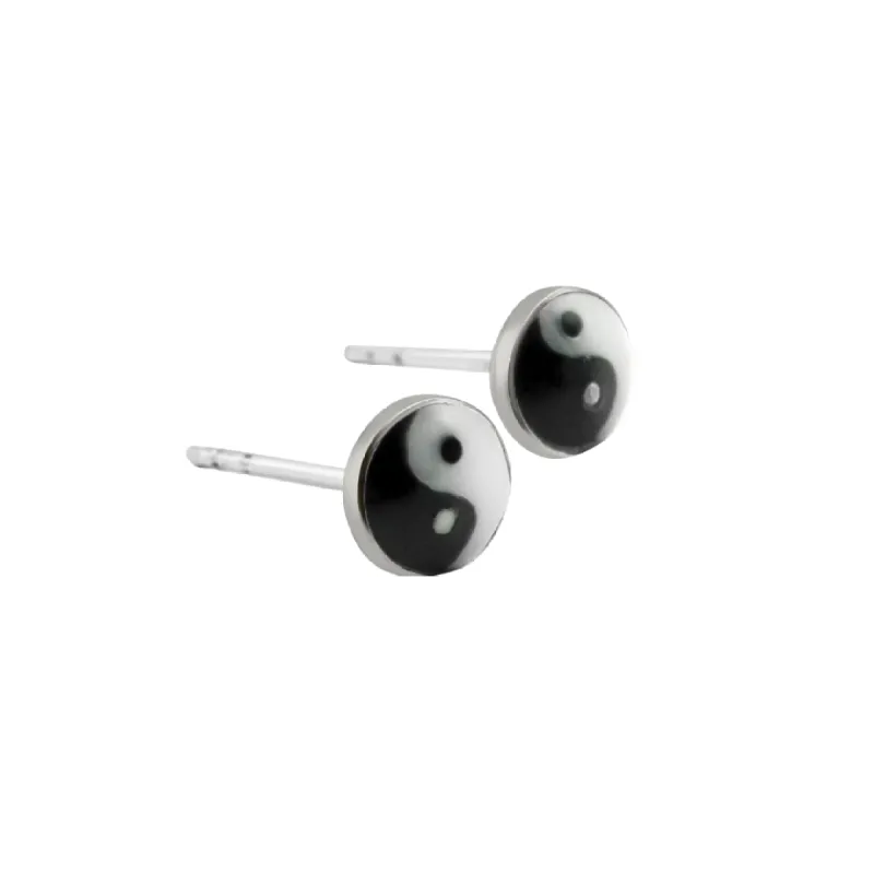 Yin Yang Studs sold by The Jewelry Edit