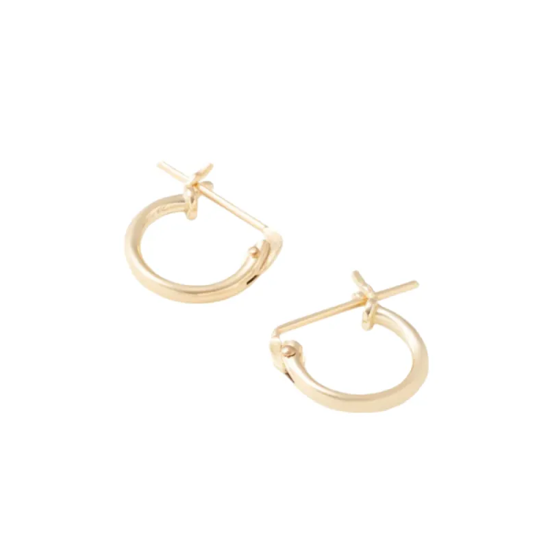 Slim Micro Hoops sold by The Jewelry Edit