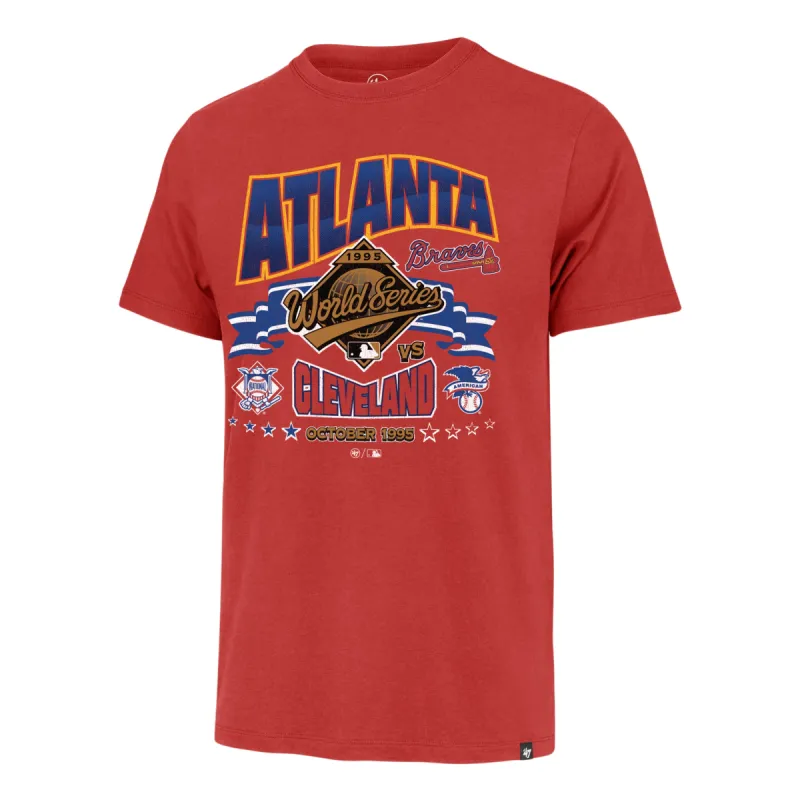 ATLANTA BRAVES VS. CLEVELAND GUARDIANS DUELING WORLD SERIES '47 FRANKLIN TEE sold by 47