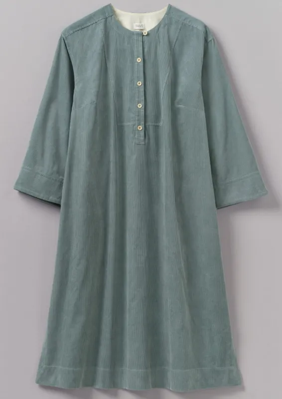 Organic Cord Tunic Dress | Dusty Blue sold by TOAST