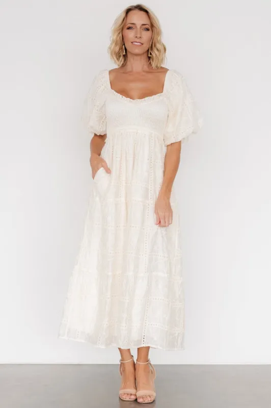 Colin Eyelet Dress | Cream sold by Baltic Born