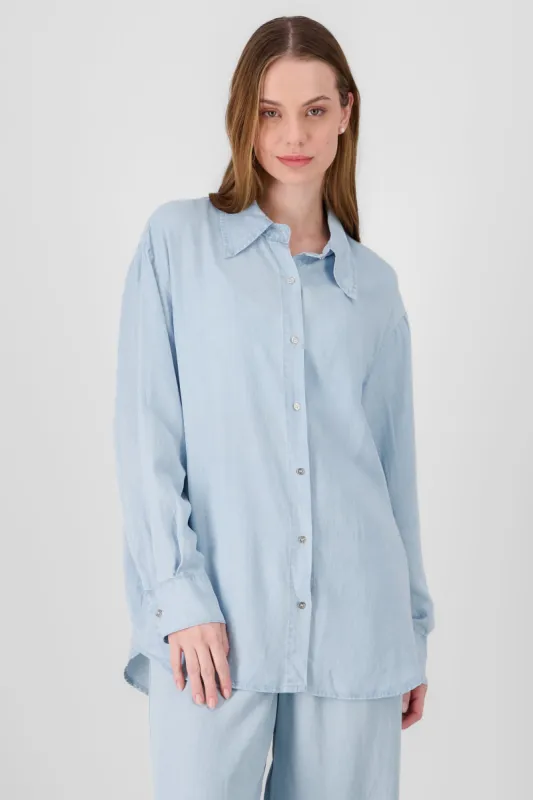 Camisa oversize denim sold by Shasa