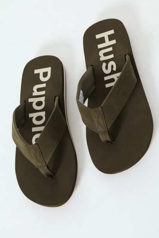 Stomp Wide Vamp Sandal - Olive sold by Edgars 