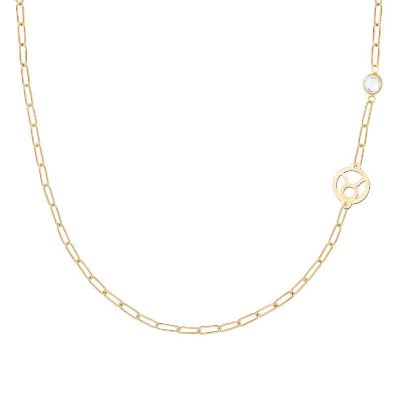 Taurus & Birthstone Necklace on Adelaide Mini in 14k Gold sold by Haverhill