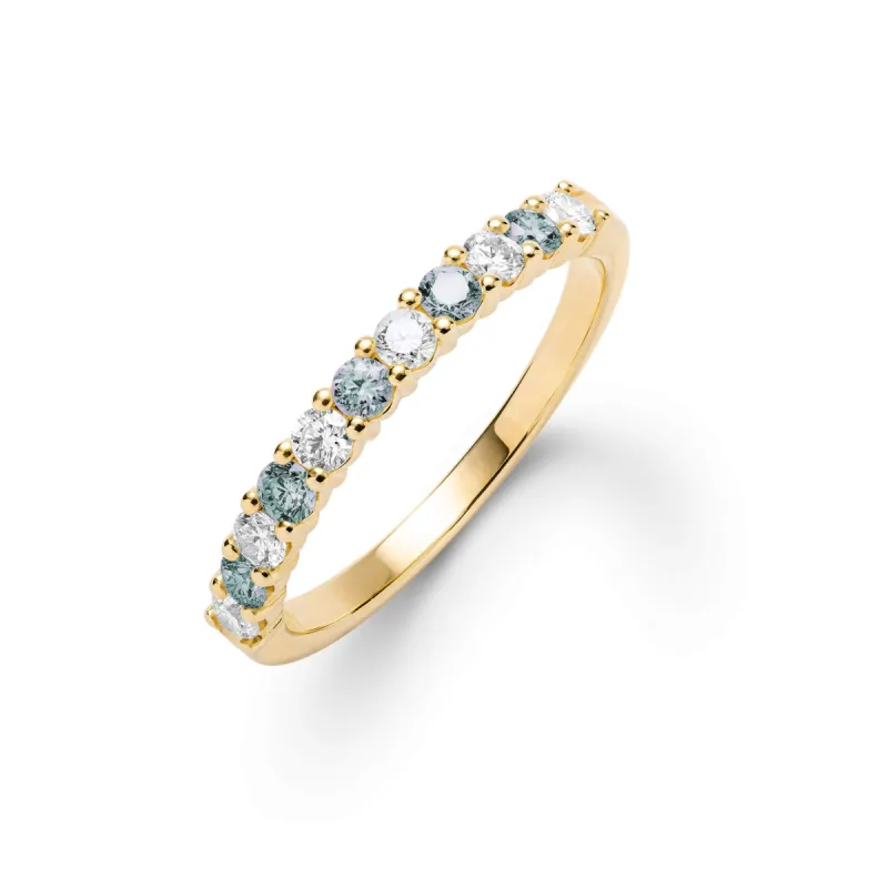 Rosecliff Diamond & Alexandrite Stackable Ring in 14k Gold (June) sold by Haverhill