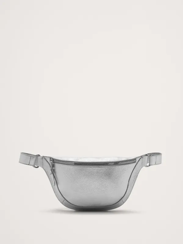 Metallic Leather Belt Bag sold by Banana Republic
