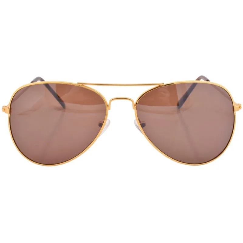 FLIGHTS Gold Aviator Sunglasses sold by Giant Vintage