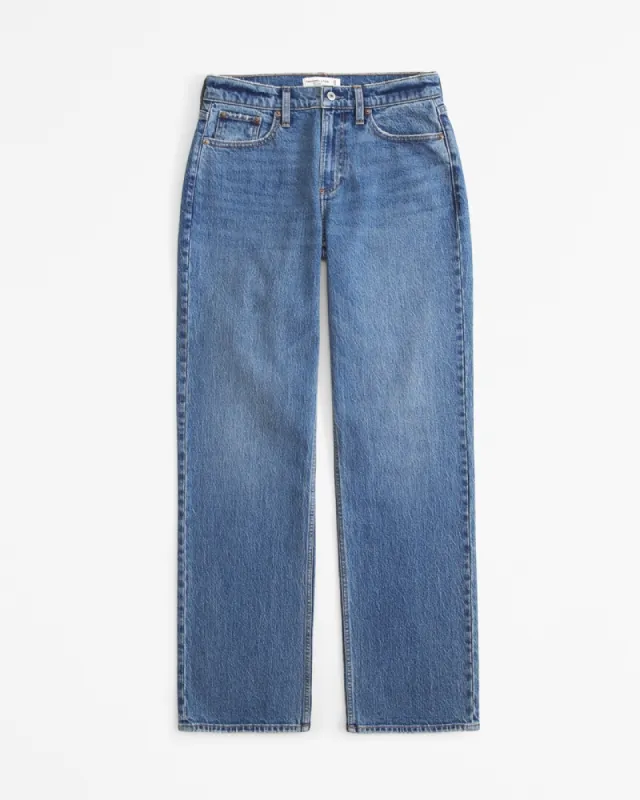 Curve Love Low Rise Baggy Jean sold by Abercrombie & Fitch
