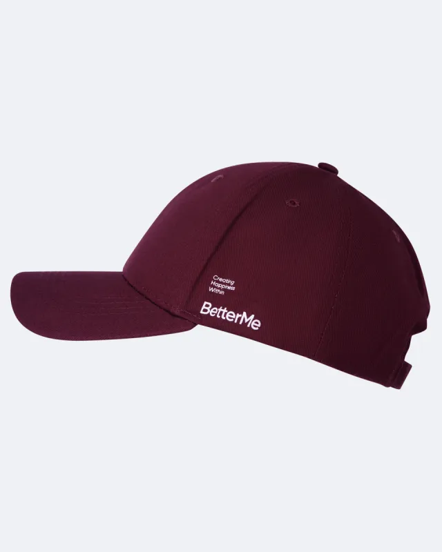 Burgundy Strapback Hat sold by BetterMe