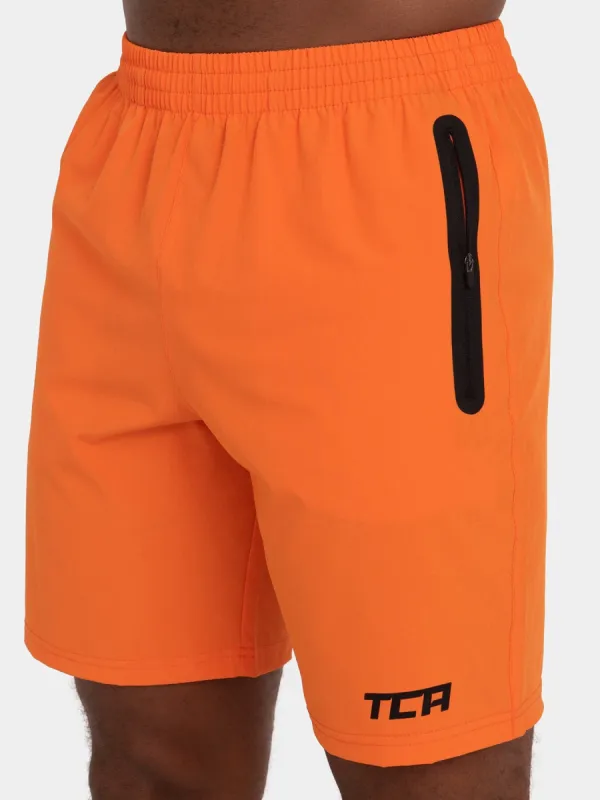 Elite Tech Gym Running Shorts For Men With Zip Pockets sold by TCA