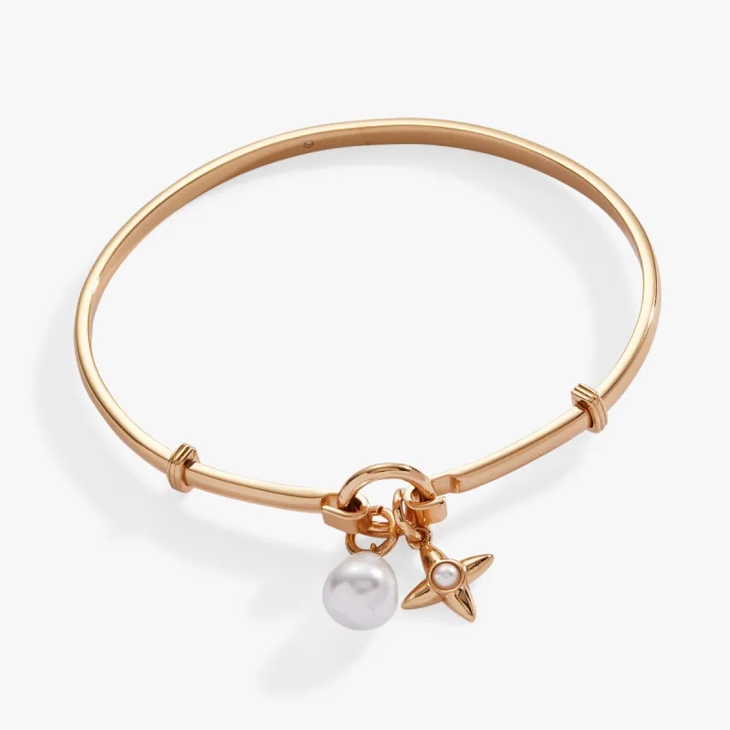 Pearl Star Duo Tension Bangle sold by Alex and Ani