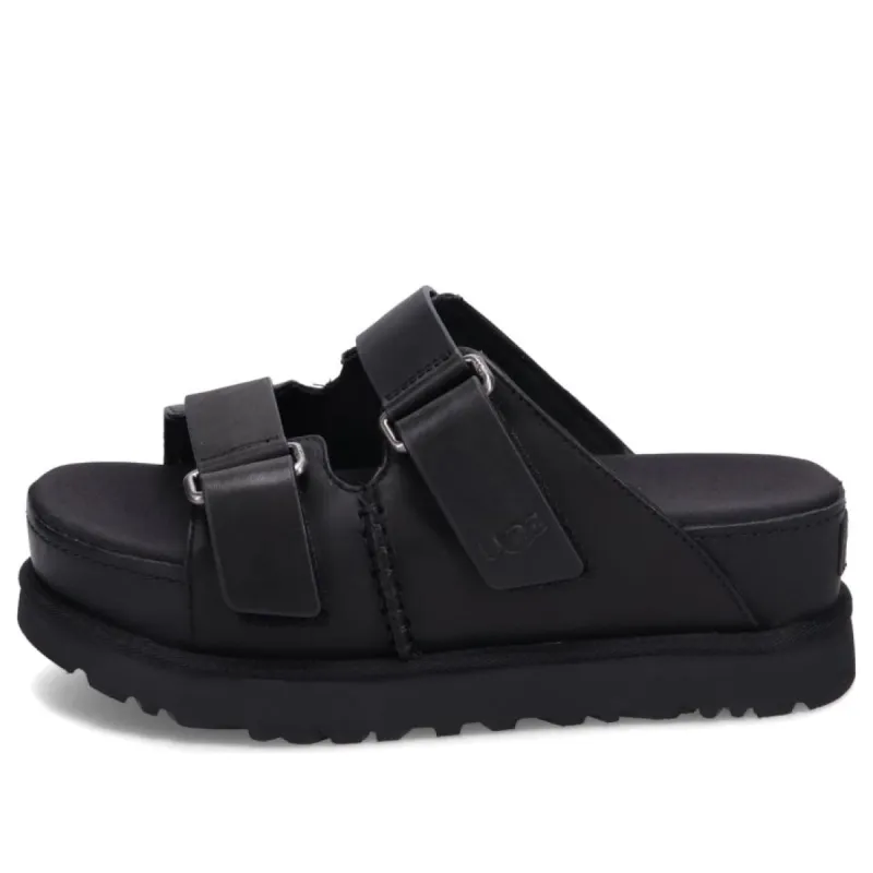 (WMNS) UGG Goldenstar Hi Slide Sandal 'Black' 1152651-BLK sold by KicksCrew