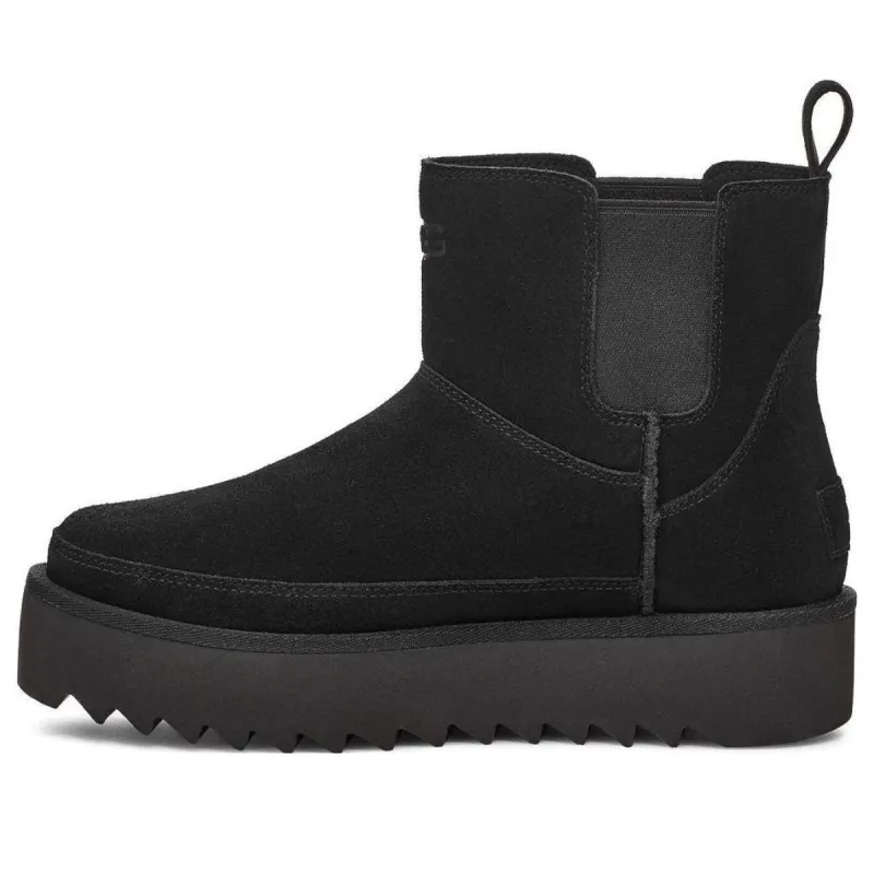 (WMNS) UGG Classic Chelsea Platform Mini Boot 'Black' 1158051-BLK sold by KicksCrew