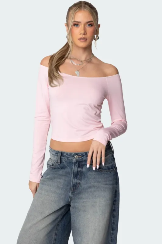 Tahlia Off Shoulder Top sold by Edikted
