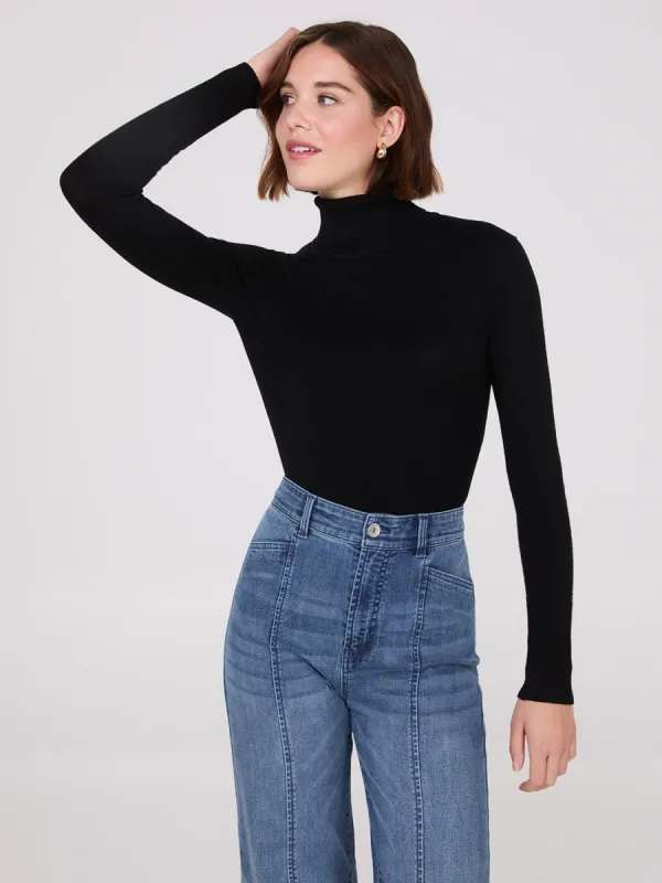 Knit Jersey Turtleneck Sweater sold by Suzy Shier
