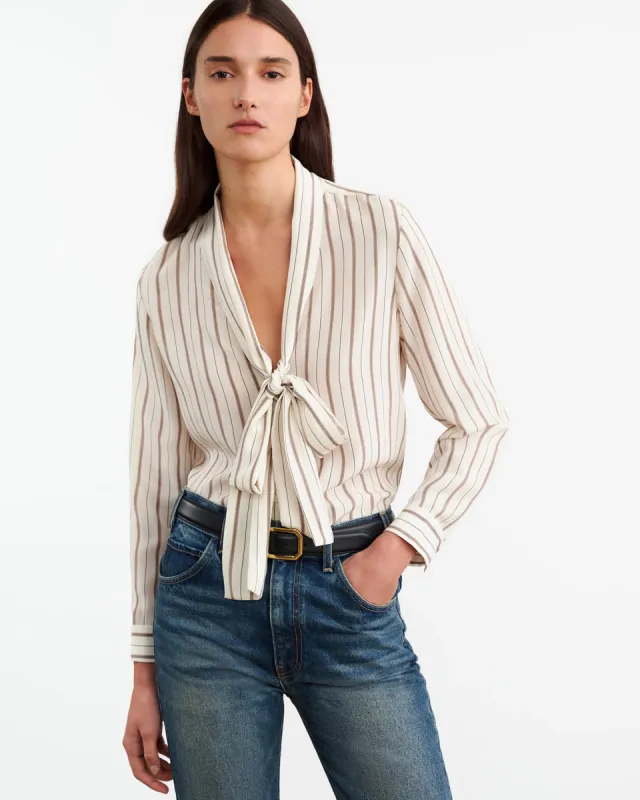 ANGELIQUE SILK BLOUSE sold by Nili Lotan