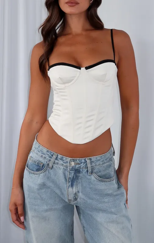 My Love For You Bustier Cream sold by White Fox Boutique