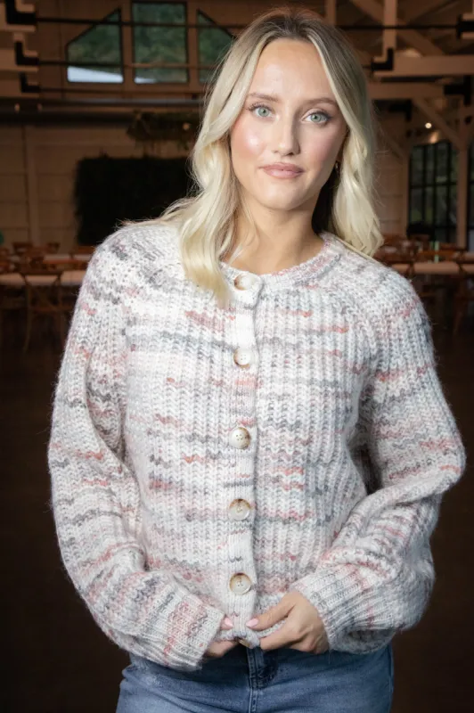 Amaryllis Raglan Sleeve Cardigan, Mauve | RD Style sold by North & Main Clothing Company