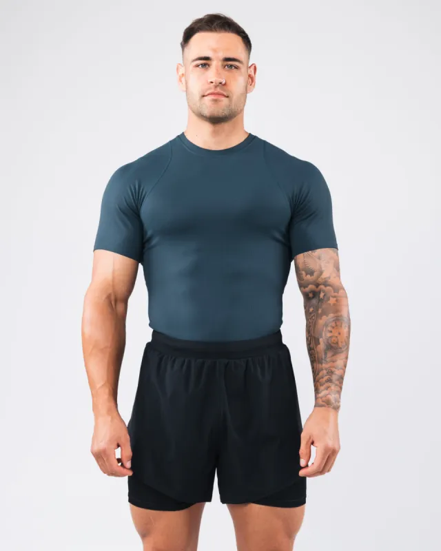 Power Short Sleeve - Dark Cyan sold by Alphalete