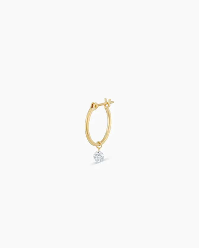 Floating Diamond Single Huggie sold by Gorjana