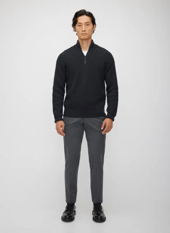 Merino Cotton Pullover Zip Sweater sold by Kit and Ace