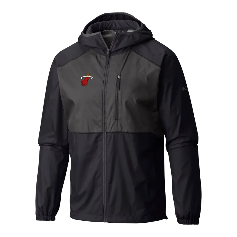 Columbia Miami HEAT Logo Flash Windbreaker Jacket sold by Miami Heat Store