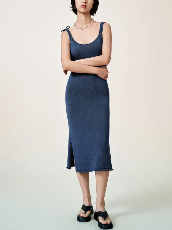 Sleeveless One Shoulder Knitted Dresses sold by Urban Revivo