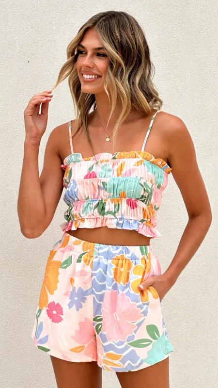 Kaira Crop Top - Blush Petal sold by Billy J